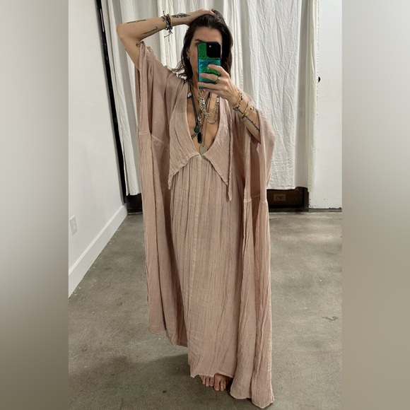 Jen’s Pirate Booty Sorrento Caftan in Natural, One Size - Picture 6 of 13